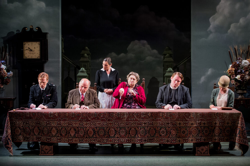 Andri Bjorn Robertsson - Superintendent Budd | Adrian Thompson - Mr Upfold | Clarissa Meek - Florence Pike | Orla Boylan - Lady Billows | Alexander Robin-Baker - Mr Gedge | Anna Gillingham - Miss Wordsworth | Photo © Robert Workman}