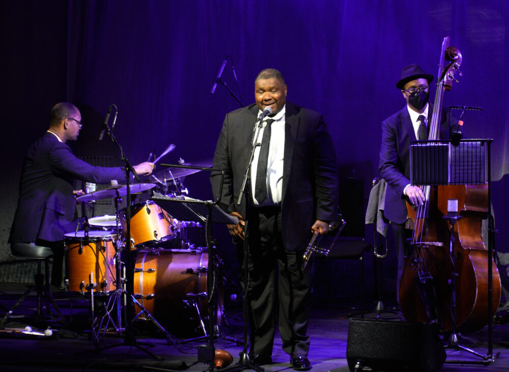 Jason Marsalis, Wycliffe Gordon, Roland Guerin | Photo © Maryana Bodnar}