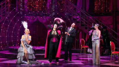 Die Fledermaus Act 2 Ellie Laugharne Sylvia Schwartz Ben Mc Ateer Isabelle Atkinson Richard Hubert Smith